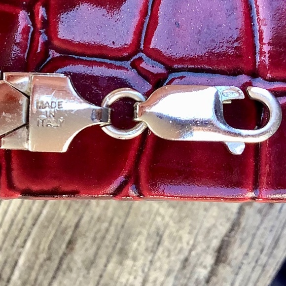 Amazing Italian Made 925 Sterling Silver Panther Style Bracelet - Picture 5 of 15